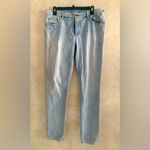 LOFT Relaxed Skinny Mid Rise Jeans